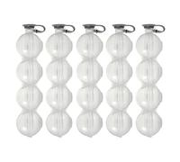 Fiauli Whisky Ice Puck Ball Maker 4 Agujeros Round Cube con cubierta de silicona Bola de liberación fácil de rellenar para cócteles Bebidas Fácil de usar Bebidas Chilling Chilling 5 unidades