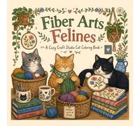 Fiber Arts Felines: A Cozy Craft Studio Cat Coloring Book: 30 Medium-Complexity Designs for Knitters, Crocheters, and Textile Artisans