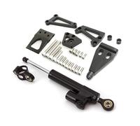 Fiber Carbon Steering Damper Stabilizer Bracket Mounting Kit For Kawasaki for ER6F/ER6N for Ninja-400/650R 2009-2011,suavemente