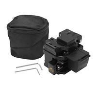 Fiber Cleaver Cuchillo de Corte de Cable óptico de Alta precisión Kit de Herramientas FTTH con Hoja de Acero de tungsteno Abrazadera Universal para Empalme de Fibra óptica Negro