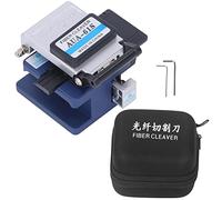 Fiber Cleaver FTTH Kit de herramientas con retorno automático de cuchillos y caja de almacenamiento de fibra para fusión en caliente y empalme en frío - Cuchillo de corte de