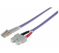 Fiber Optic Patch Cable Multi- Mode Lc/Sc 50/125 Om4 2M Violet NUEVO