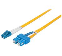 Fiber Optic Patch Cable Single- Mode Lc/Sc 9/125 Os2 1M Yellow NUEVO