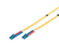 DIGITUS DK-2933-01, Cable De Fibra Óptica OS2, 1 m, LC a LC, Dúplex, 1/10 Gbit/s, Cable LAN De Fibra Óptica Monomodo SM, Tipo De Fibra: 9/125 µ, Amarillo (Yellow)