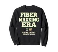 Fibermaxxing Era Wellness Trend Humor Funny Meme Sudadera