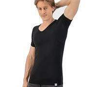 Fibershirts® Camiseta Antisudor - Camiseta contra Las Manchas de Sudor - Chaleco Anti Sudor - con ArmPads Pro y Tratamiento de Plata - Hombre - Cuello en V
