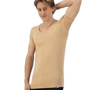 Fibershirts® Camiseta Antisudor - Camiseta contra Las Manchas de Sudor - Chaleco Anti Sudor - con ArmPads Pro y Tratamiento de Plata - Hombre - Cuello en V