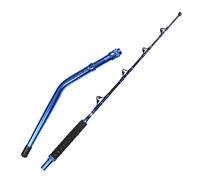 Fiblink Bent Butt - Caña de pescar de 2 piezas, caña de arrastre para agua salada, caña de pescar convencional para barco (5'15.2 cm, 80-120 libras)