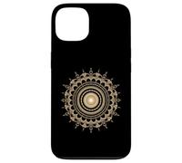 Fibonacci Arte Fractal Espiral Mandala Geometría Sagrada Dorada Carcasa para iPhone 13
