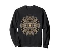 Fibonacci Arte Fractal Espiral Mandala Geometría Sagrada Dorada Sudadera