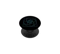Fibonacci Proporción áurea Círculo Espiral Geometría Matemáticas PopSockets PopGrip Adhesivo