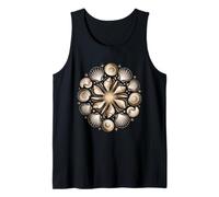 Fibonacci Seashell Pattern Ocean Fractal Geometría Arte Camiseta sin Mangas