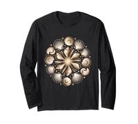 Fibonacci Seashell Pattern Ocean Fractal Geometría Arte Manga Larga
