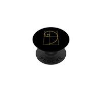 Fibonacci Secuencia Espiral Dorada Geometría Matemáticas Matemáticas PopSockets PopGrip Adhesivo