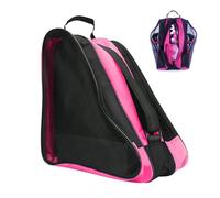FIBOUND 1 Bolsa para Patines, Bolsa para Patines de Tela Oxford, Bolsa para Guardar Zapatos Skate, Bolsa de Transporte para Patines, Adecuado para Mujeres, Hombres, Adultos Y Niños - Rosa