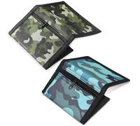 FIBOUND Cartera De Camuflaje Ultrafina con Velcro y Cremallera - Mini Cartera Deportiva para Exteriores para Hombres, Niños, Adolescentes - Regalos De Cumpleaños De Navidad