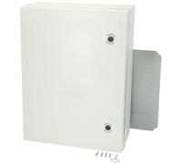 Fibox 8120019 Arca 80x60x30cm Gabinete, PC Gris Cubierta, 2-point Cierre