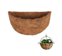 fibra co25 cm para carpetas colgantes semicirculares, forro fibra coco natural, forro coco, alfombrilla repuesto para macetas, jardín, porche, balcón