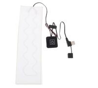 Fibra de Carbono Almohadilla Térmica para Pañuelo 5v USB | Temperatura Ajustable 35-55 °c, Módulo Ligero Blanco, para Sudaderas y Bufandas en Invierno