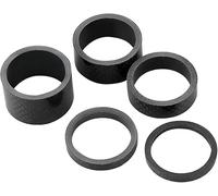 Fibra de carbono auriculares espaciador kit durable ligero ajustable óxido del tallo para bicicleta de montaña y bicicleta de carretera negro 3 5 10 15 20 mm 5 unids