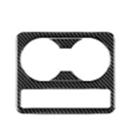 Fibra De Carbono Auténtica para Toyota para Camry 2018-2024 Volante A La Izquierda Y A Derecha Panel del Portavasos Accesorios Interiores para Coche Cubierta(Black Carbon)