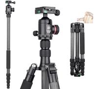 Fibra de Carbono Cámara Traveller Trípode Monopie 160cm-INNOREL RT55C con 360 Grados Cabeza de Bola, para Cámara DSLR, Videocámara de Video, Carga hasta 12 kg(RT55C+K36)