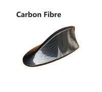 (Fibra de carbono) Cubierta de antena aérea decorativa universal con diseño de aleta de tiburón para