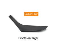 (Fibra de carbono derecha) Interior del automóvil Delantero Trasero Izquierdo Derecho Cubierta del panel de la