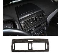 Fibra de carbono estilo ABS coche Dashboard aire acondicionado salida ventilación marco para BMW X3 E83 2006-2010 Accesorios car styling