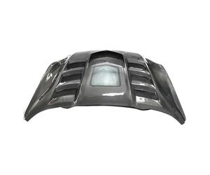 Fibra de Carbono for Coche Compatible con Mustang 2018-2022 capó Delantero Motor capó Transparente ventilado