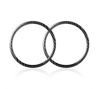 Fibra de carbono para 20102015 cubierta de anillo de altavoz de audio de puerta de coche Accesorios interiores