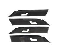Fibra de carbono Real Compatible con Land Rover Range Vogue L460 2023, cubierta de Panel de puerta interior de coche, accesorios adhesivos decorativos(Short axis version-01)