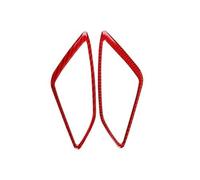 Fibra De Carbono Real Para Mazda 3 Para Axela 2014 2015 2016 2017 2018 LHD RHD Salpicadero Coche Salida Aire Lateral Doble. Accesorios Para Interior Coche(Red Carbon)
