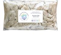 Fibra de seda Tussah para la fabricación de jabón, hilado, mezcla, fieltrado, teñido y fabricación de papel Peinado blanco natural de alta calidad.