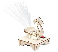Fibra de vidrio -Handichaki -Glass Fiber Lighttail, Peefowl Fiber Light Make CraftSmanship, desarrollar un experimento de circuito de Skality Motor fino para niños de 7 a 14 años para la escuela, Stu