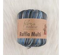 Fibra Natura Raffia Multi Hilos, % 100 Celulosa, Hilo Raffia, Cordón de Macramé de Papel, 1.2 oz 87 m, paja de rafia, hilo decorativo (07)