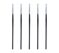 Fibra Pincel Delineador de Ojos y Labios Juego 5, Negro | Uso Múltiple para Labios y Corrector, Portátil para Retoques, Control Sencillo en Entrenamiento y Trabajo Varios estilos