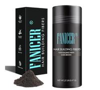 Fibras Capilares 27.5g,Hair Fiber,Llena y engrosa su Cabello,para Disimular Calvicie y Aumentar el volumen,Cabello completo en segundos,Castaño Oscuro