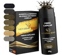 Fibras Capilares Castaño Medio 25g | Fibra Capilar Hombre y Mujer para Cubrir Calvas, Disimular Calvicie y Aumentar Volumen Cabello | Fibras Capilares Resistentes al Agua con Efecto Natural