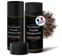Fibras Capilares Castaño Oscuro 2 Unidades de 27.5 g - 100% Natural Fibra Capilar Para Mujeres y Hombres - Queratina Para el Cabello - Disimula la Calvicie Al Instante