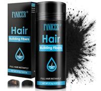 Fibras Capilares, Fibras para dar volumen al cabello, para el engrosamiento del cabello, Cobertura Instantánea para Cabello Fino y Escaso, Cabello Completo en Segundos, Fácil de usar(Negro)