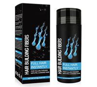 Fibras Capilares, Hair Fiber, Microfibras Capilares Keratina 100% Natural, Disimula la Falta de Pelo y Calvicie para Mujeres y Hombres, para un Cabello de Aspecto Más Grueso y Llena (Marrón Oscuro)