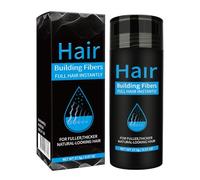 Fibras Capilares Negro, Hair Building Fibers, 27,5 g Polvos Volumen Pelo Hombre, Fibras Capilares Castaño Oscuro Spray Para la Pérdida de Cabello Masculino y Femenino