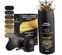 Fibras Capilares Rubio 25g con Aplicador y Peine | Fibra Capilar Hombre y Mujer para Cubrir Calvas, Disimular Calvicie y Aumentar Volumen Cabello | Resistentes al Agua y con Efecto Natural