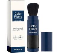 Fibras de color de gran tamaño con juego de recarga, espesante para cabello teñido, para retoque de raíces (Black)