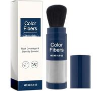 Fibras de color de gran tamaño con juego de recarga, espesante para cabello teñido, para retoque de raíces (Grey)