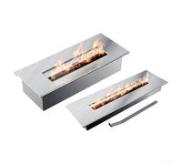 Fibras de silicato de magnesio y calcio 3pcs para la seguridad de la caja de fuego y control mejorado de la llama en chimeneas (30×10×1CM)