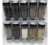 Fibras para la construcción del cabello: polvo de color de pérdida instantánea, oculta el adelgazamiento para hombres y mujeres (marrón oscuro)