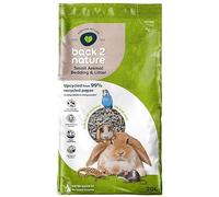 FIBRECYCLE - Lecho Higiénico Back-2-Nature, 20 L, Pellets de Papel Reciclado, Absorción Premium y Control de Olores para Roedores y Pequeños Mamíferos