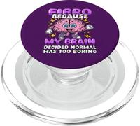 Fibro Porque lo Normal era Demasiado Aburrido Conciencia sobre la fibromialgia PopSockets PopGrip para MagSafe